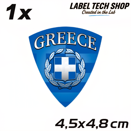 1x Griechenland Aufkleber 🇬🇷 Αυτοκόλλητο Ελλάδας Greece Sticker 4,5×4,8 cm (115)