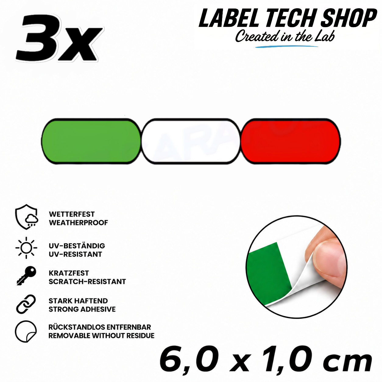 🇮🇹 Italien Aufkleber Italian Sticker Adesivo Italiano Bandiera Italiana Motorrad Auto Helm 6,0x1,0cm NR.037