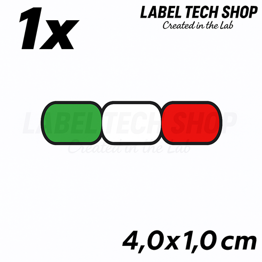 1x Italien Aufkleber Flagge 4×1cm Flagge Italien Adesivo Sticker 096