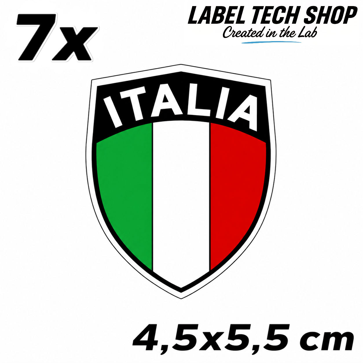 🇮🇹 Italien Italia Italy Wappen Flagge Adesivo Sticker Aufkleber Auto Motorrad Helm Laptop 4,5x5,5cm NR.032